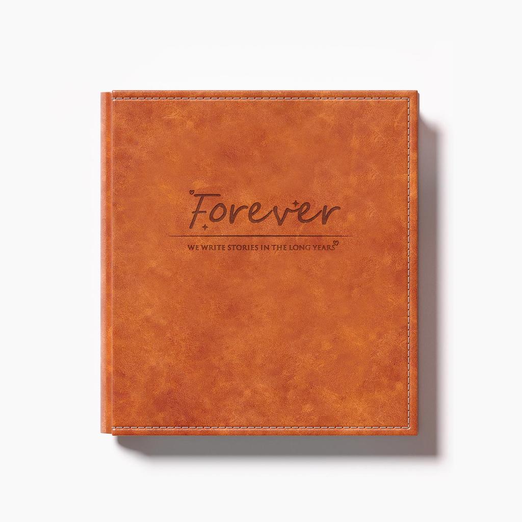Leather 6-Inch Large Capacity Photo Album: Horizontal/Vertical Version, 5 Pages for Family, Baby, and Commemorative Photos.