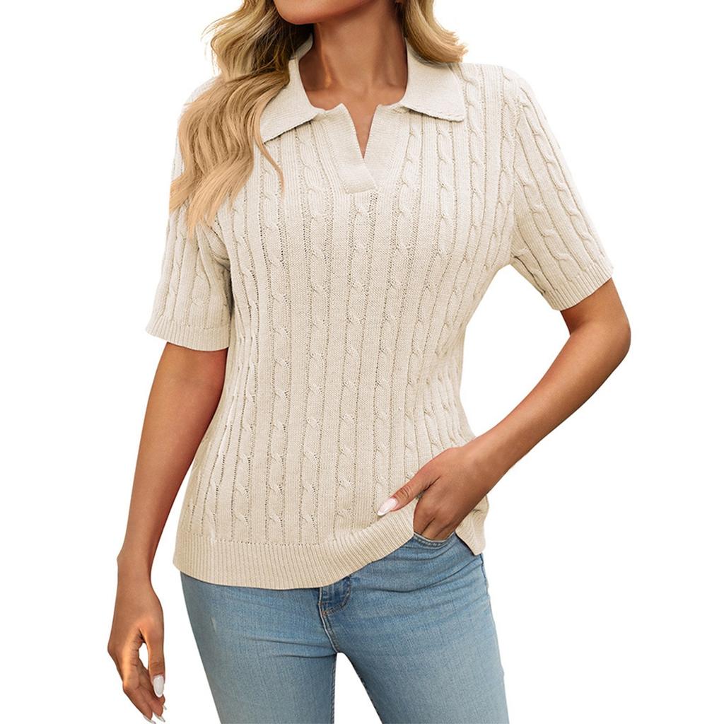 Dámské košile, trička, halenky, krátký rukáv, ležérní, základní, s knoflíky, svetry, jarní outfity