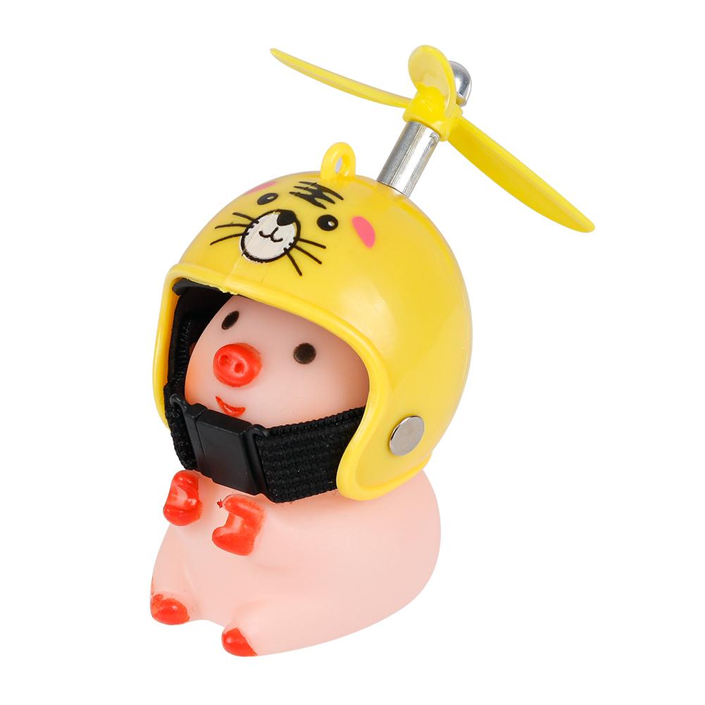 Cute Little Yellow Duck Car Interior Accessories Mtb Bike Cycling Motorcycle Helmet Riding Auto For VW Bmw Benz Tesla Parts
