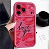 Shockproof Phone Case For iPhone 17 Pro Max Case iPhone 16 15 14 13 Pro Max 11 17e 16e Fashion Kiss Lips Print Soft Silicone Bumper Cover