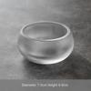 Japanischer Stil Gefrorenes Brennglas Kristallglas Meistertasse Teetasse Einzelne Teetasse Kung Fu Kleine Teeschale