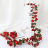 2 Pcs Rose Garlands Artificial Rose Vines Faux Flower Garlands