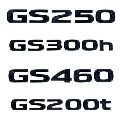 Pasuje do GS250 GS300 GS350 GS460 GS300h GS450h GS200t emblemat tylny dekoracyjna metalowa naklejka z literą