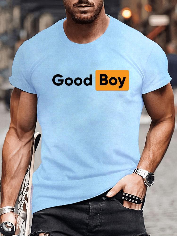 Good Boy Print T-Shirt Fashion Summer Tees for Men Women O-neck Oversize Casual Clothing Short Sleeved Men Boys Tshirts Tops