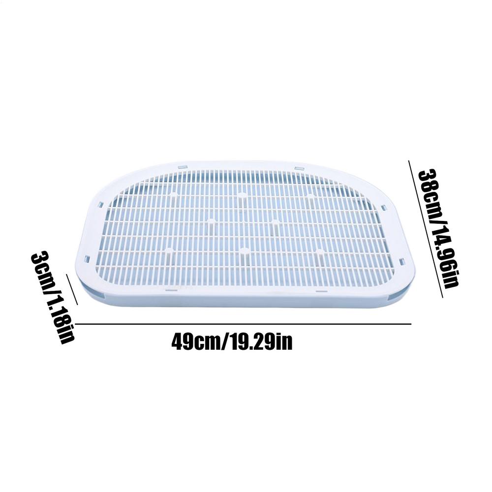 Кошачий пандус для лотка Приподнятый пандус для кошачьего туалета Двухслойный Легко чистится Нескользящий Улавливатель для доступа к полу Домашние животные Котята синий