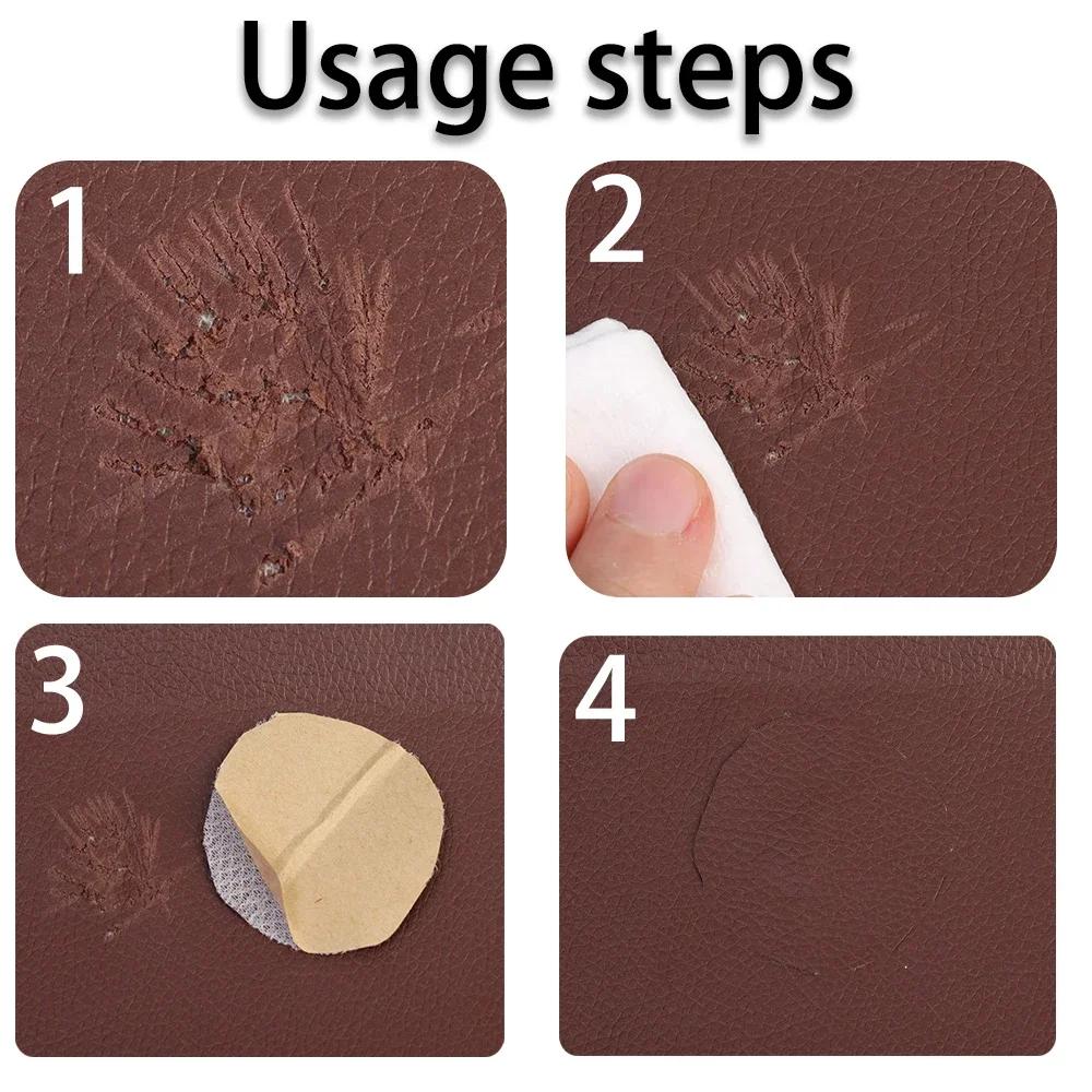 ספה דביקה תיקון מדבקות עור כיסא שולחן מושבי רכב מדבקות תיקוני תיק נעלי מיטה קבועה עור מלאכותי Pu