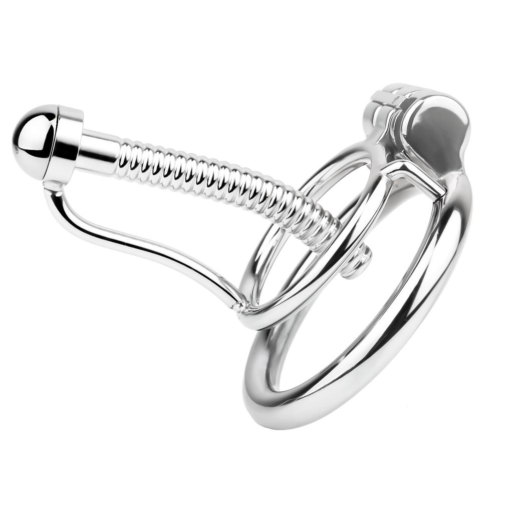 LEZEE Male Chastity Cage Lock Gender-bending Clips Femboy Chastity Clip Penis Bending Pins Sissy Cockring Sex Toys For Men