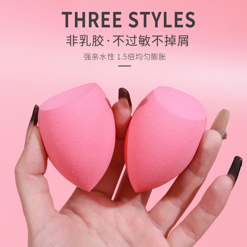 New Beauty Blender Super Soft Sponge Puff Do Not Eat Liquid Foundation Makeup Egg Wet And Dry Diagonal Cut Pink Makeup Egg