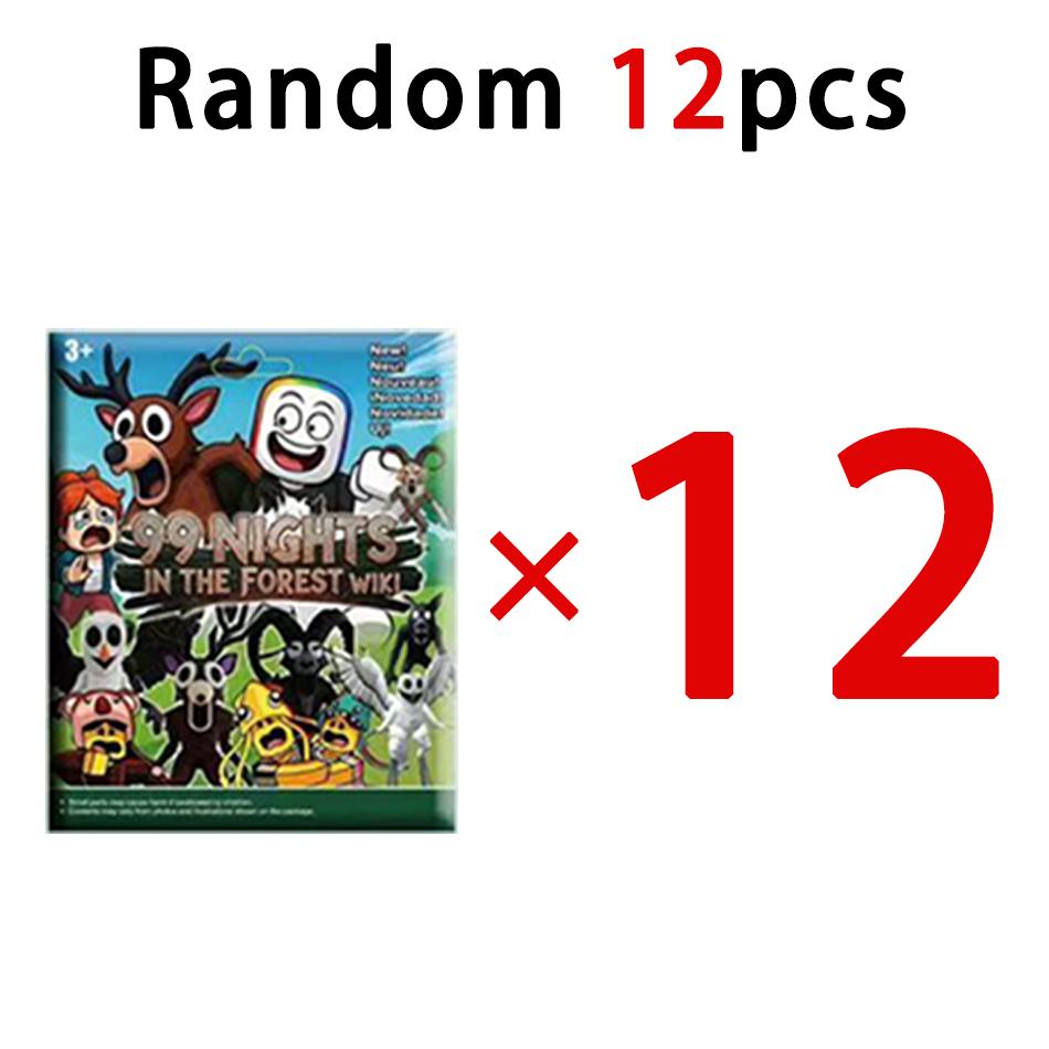 NEW 1-24pcs 99 Nights in The Forest Action Figure Deer Owl Goat Figurine Desktop Decoration Model Ornaments Fans Christmas Gifts