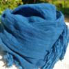 Used Indigo Dyed Organic Cotton Stole (100% Cotton)