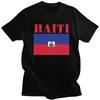 Custom Haiti Flag T Shirt Men Short Sleeves Pure Cotton Tshirt Tees Fashion Tshirts