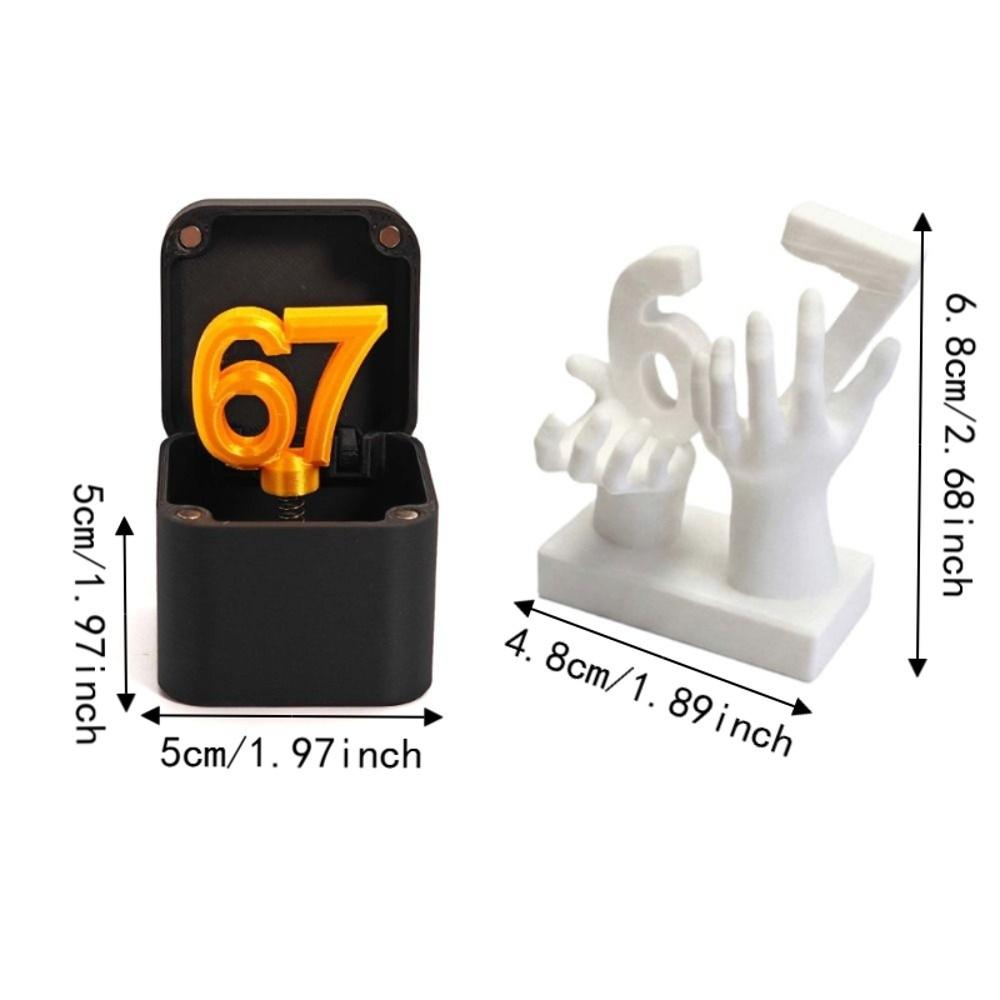 Funny Halloween Annoying Gift Box Creative Pop-Up Surprise Toys Number 67 Desk Decoration Easter