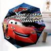 1pc Cars Lightning McQueen Inspired Automatic Folding Umbrella - Portable 3-Fold Design with 8-Rib Iron Frame - Outdoor, for Fans, Travelers