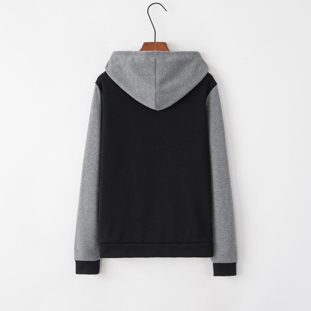 Kadınlar İçin Cepli ve Uzun Kollu Avrupa ve Amerikan Tarzı Kapüşonlu Çıtçıtlı Sweatshirt