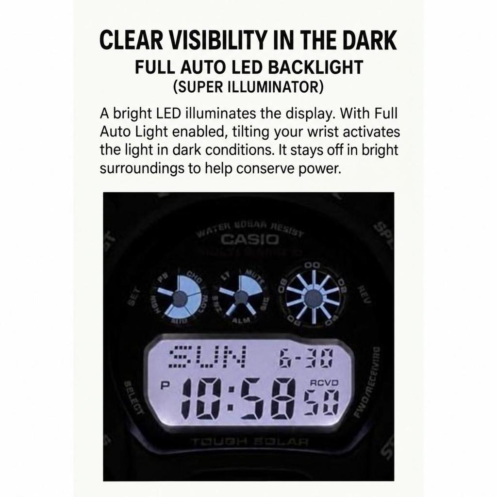 Casio Wristwatch G-Shock Radio Solar GW-6900U-1JF Mens Black