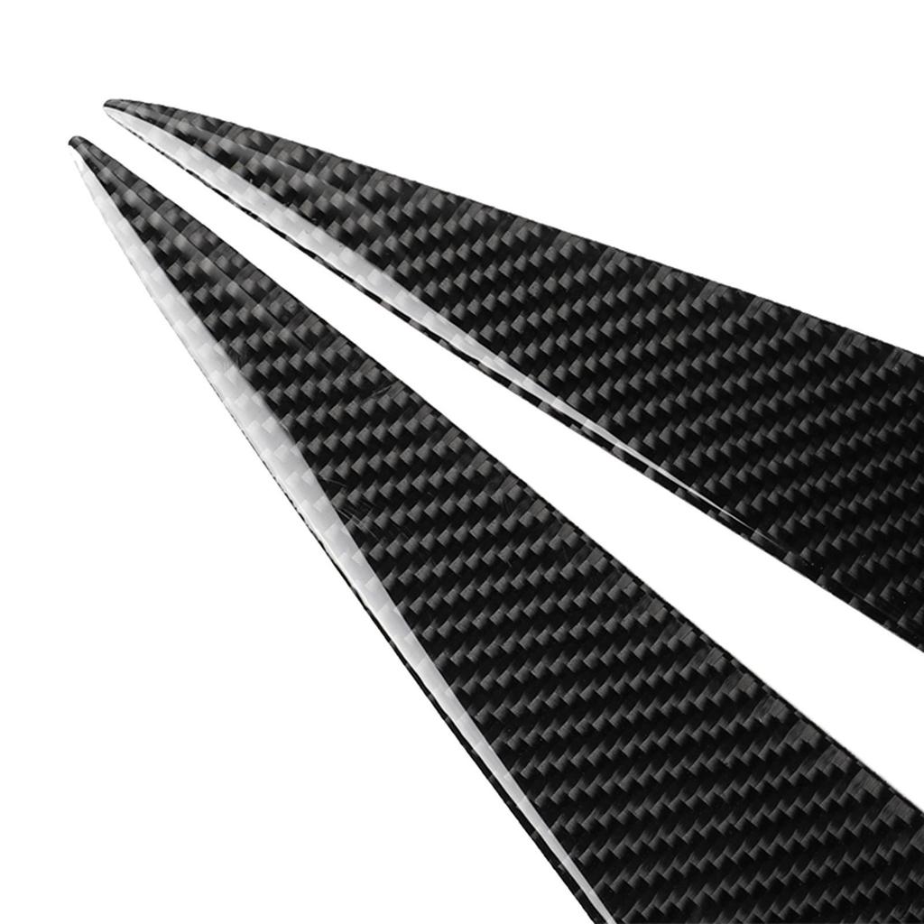 2Pieces Headlight Eyebrow Eyelid Cover Premium Replaces Car Accessories Spare Parts Carbon Fiber for