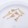 14K Gold-Filled Eiffelturm Anhänger Charm für DIY Schmuck und Armbänder
