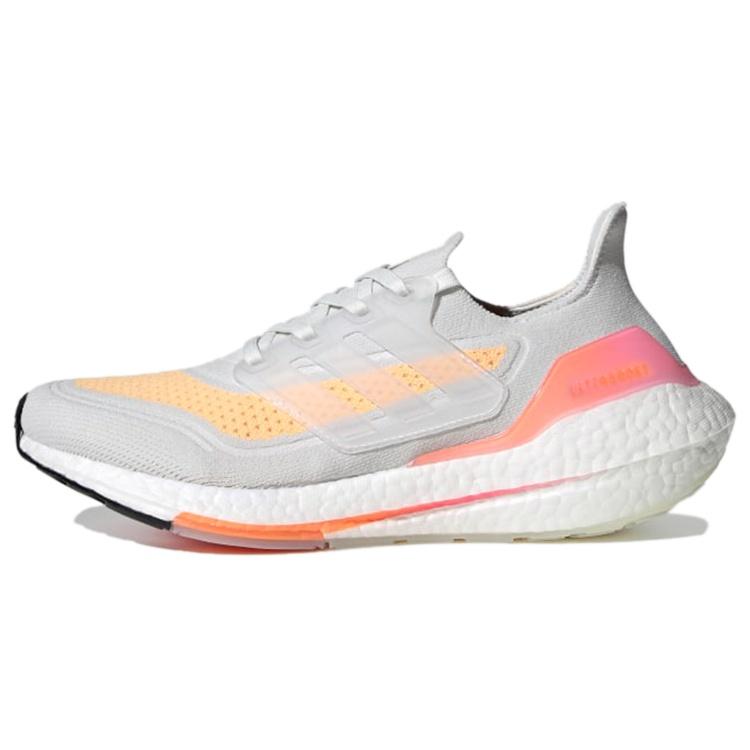 (WMNS) adidas Ultraboost 21 White Acid Orange Women s FY0400