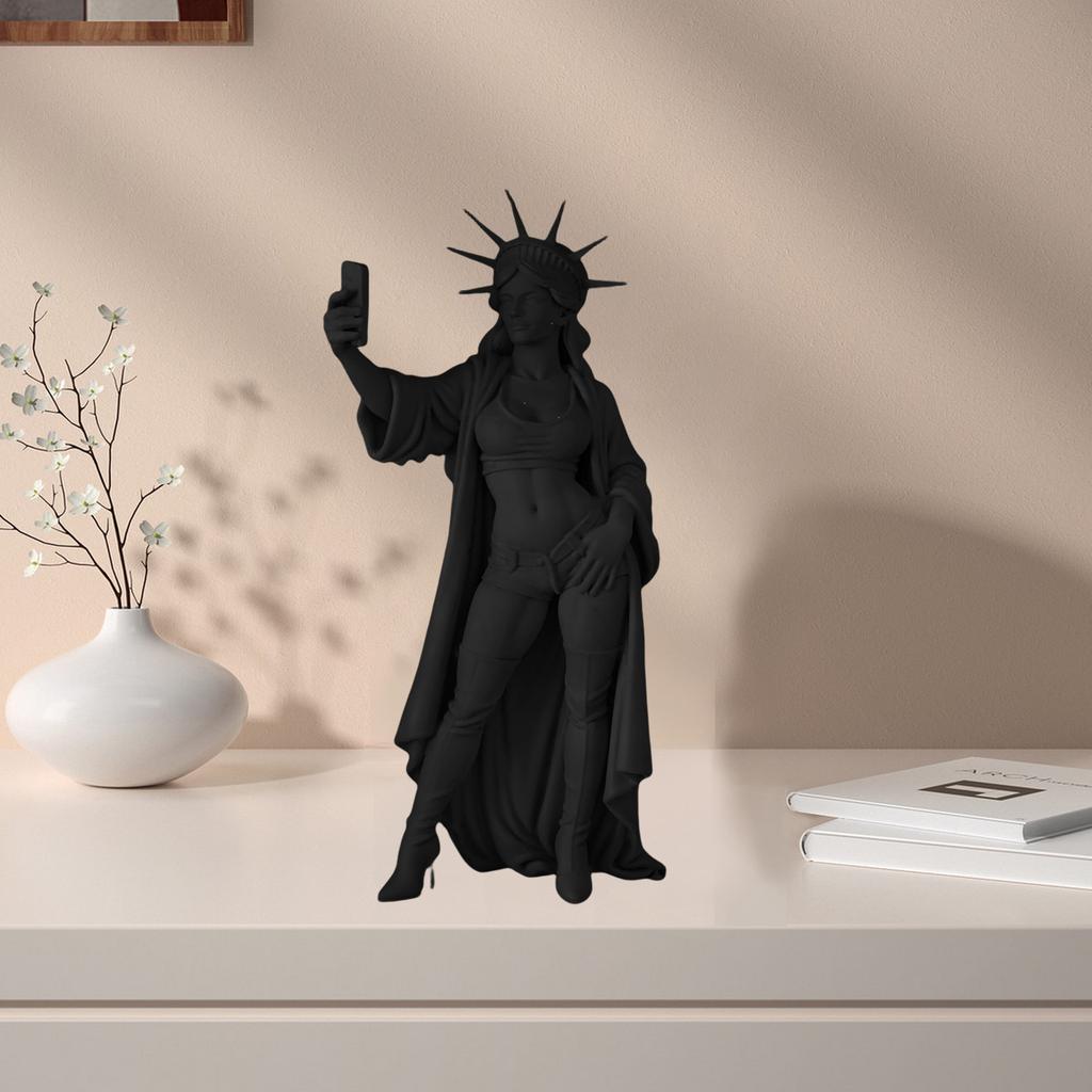 Statue Of Liberty Selfie Sculpture 250th Anniversary Patriotic Home Decors Collectible Ornament For History Enthusiasts