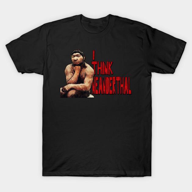 

Men Black Print T-shirt Neanderthought No-Cut Transfer Paper Print Cotton Tshirt 3XL чорний