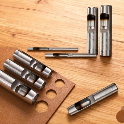 Leather Punch Solid High Carbon Steel Anti-fall Smash-resistant for Belts Bags Screws Punching Holes