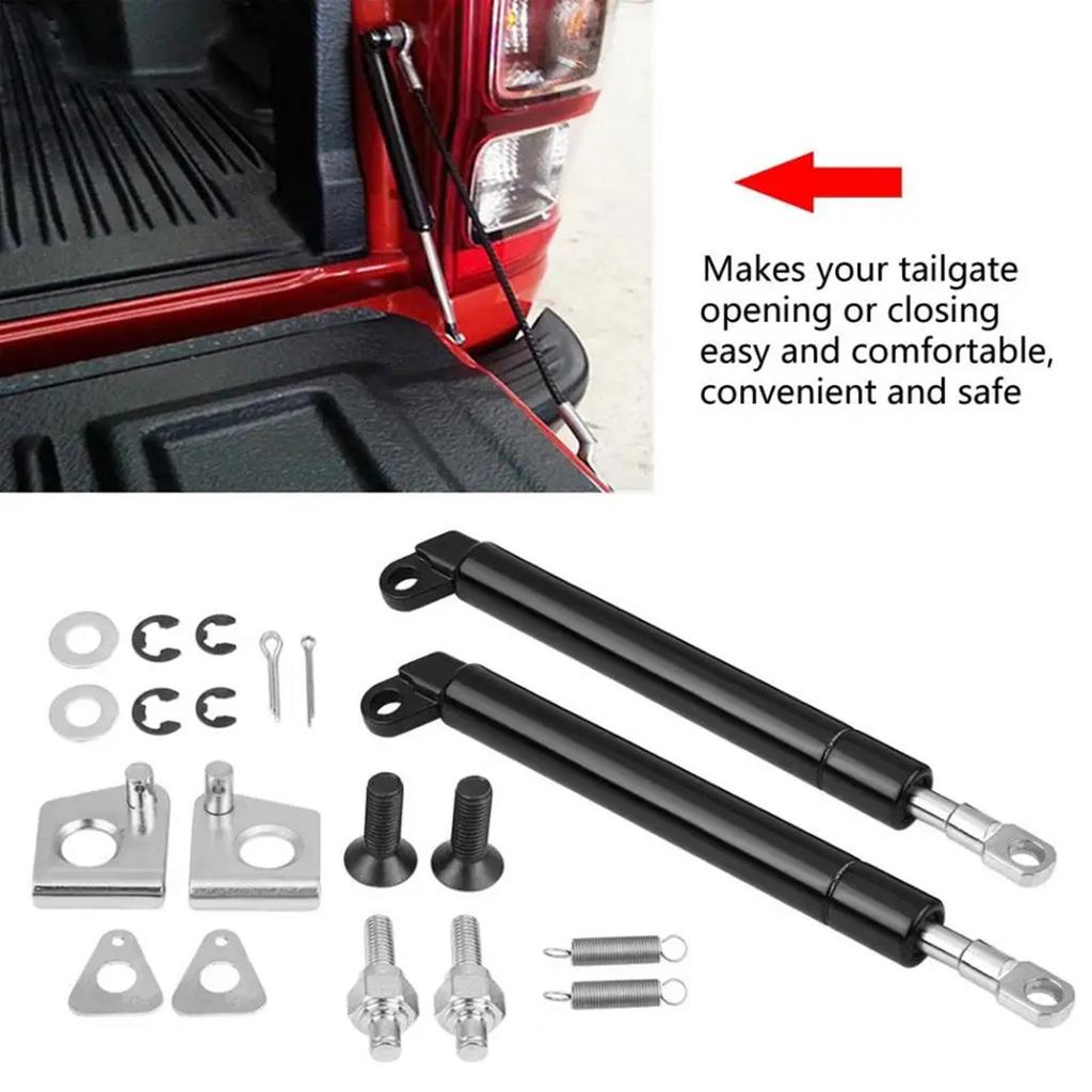 High Performances Tailgate Damper Adjustable Lift Support Quiet Operate Gas Strut Simple Use for Vehicle & BT50 Vehicles