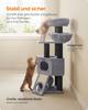 FEANDREA Cat Tree, Large Cat Tower with Fluffy Plush Perch, Cat Condo with Basket Lounger and Cuddle Cave