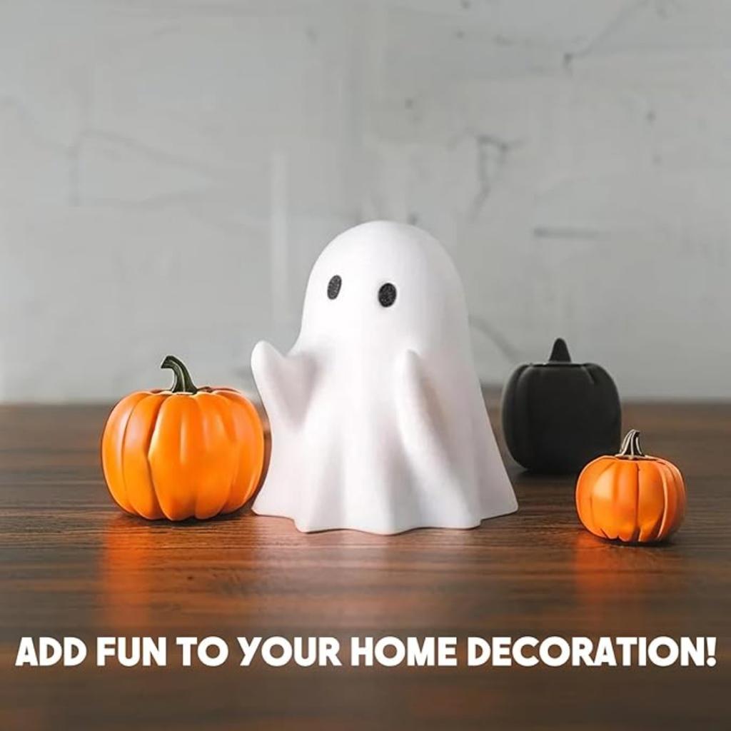 Halloween Geisterfigur - Gruselige Harz Stifthalter Statue, Niedliche Deko für Halloween Dekorationen Innen, Lustige Veranda und Innen Gruselige Heimdeko Geschenke