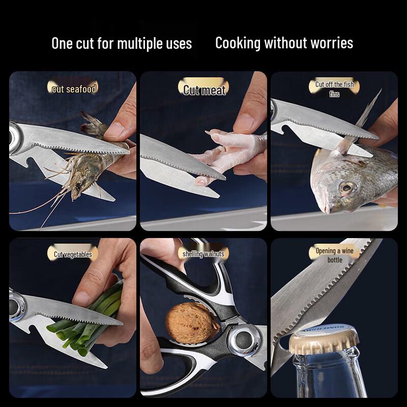 Berens Multifunktionale Edelstahl-Küchenschere