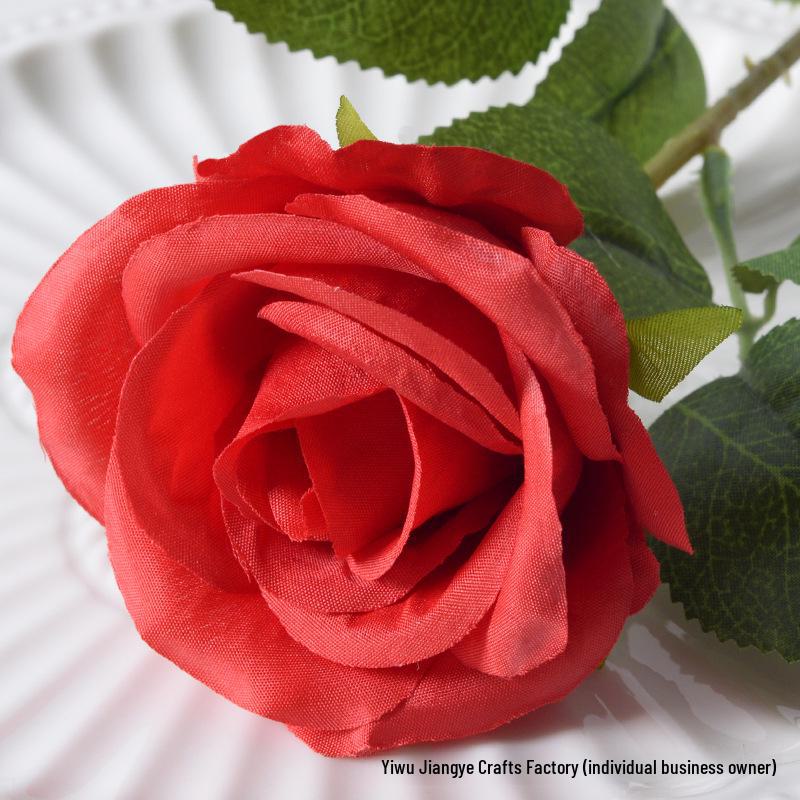 Large Flannel Rose Silk Bouquet for Wedding and Valentine's Day Home Decor