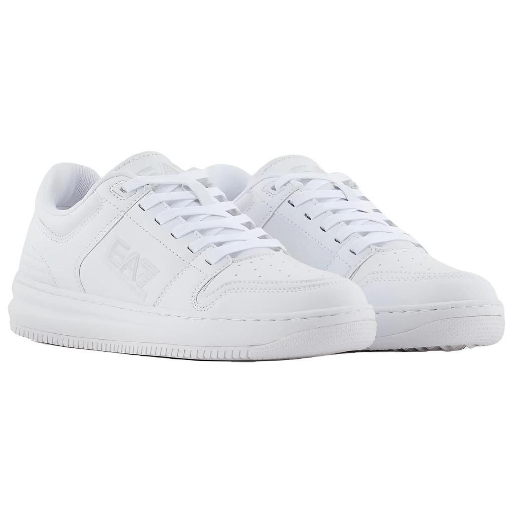 Emporio Armani EA7 Round Toe Lace-Up Low-Top Sneakers Unisex Sneakers White X8X189XK404U260