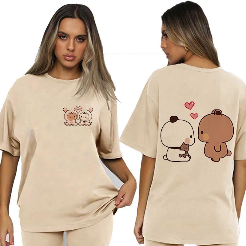 Bubu Dudu Velikost EU Topy Roztomilé tričko Manga Ženy Muži Legrační tričko Grafika Tričko pro volný čas Y2k Streetwear Kreslené gotické oblečení