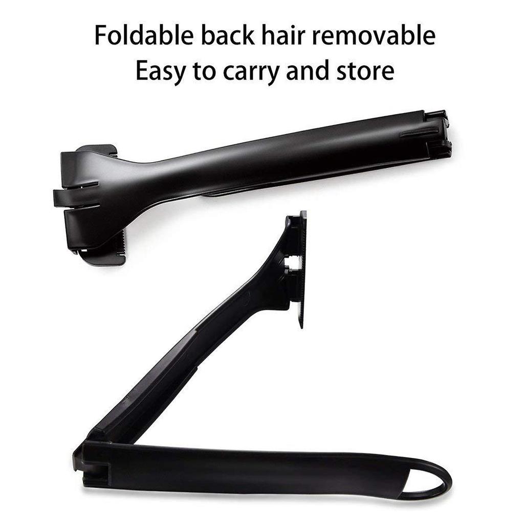 B4 Back Shaver Manual Folding Shaver Back Shaver Replaceable Blades Men's Back Shaver