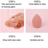 4ks/sáček Fashion Make Up Blender Kosmetická houbička na make-up nafouknutý make-up podkladový prášek houba Beauty Tool Příslušenství k make-upu