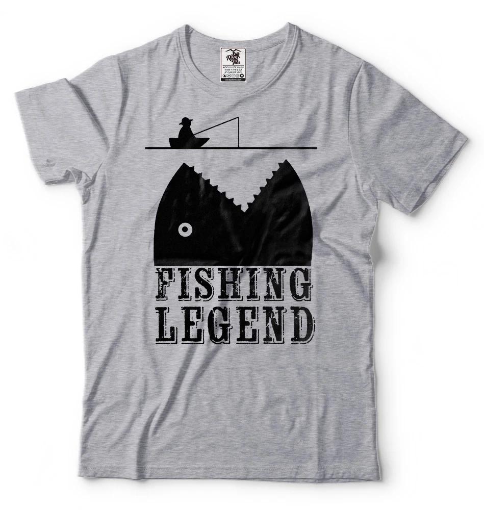 Fishing Legend T-shirt Funny Fishing Tee shirt Gift for Dad camping Fishing Tee L