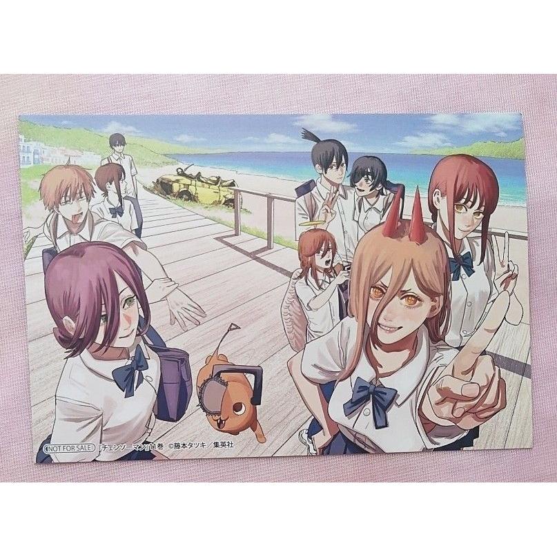 Used Chainsaw Man Postcard Power Reze Makima Denji Kobeni Yoshida Himeno Aki Hayakawa Angel s Devil