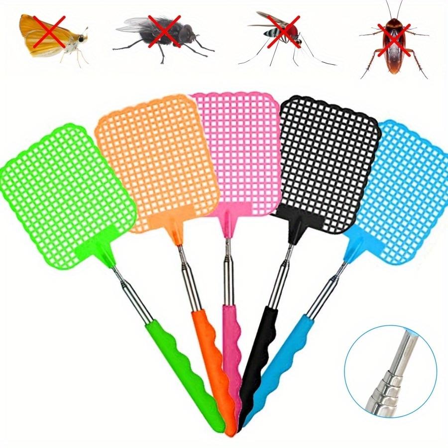 Retractable Stainless Steel Indoor Fly Swatter – Extendable Bug Zapper with Ergonomic Handle