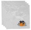 Vargottam Napkins  Florals  Print, Premium Quality Dinner  Napkins, 100   Cotton, Set of 4 Reusable  Napkins  Set, Size 20X20