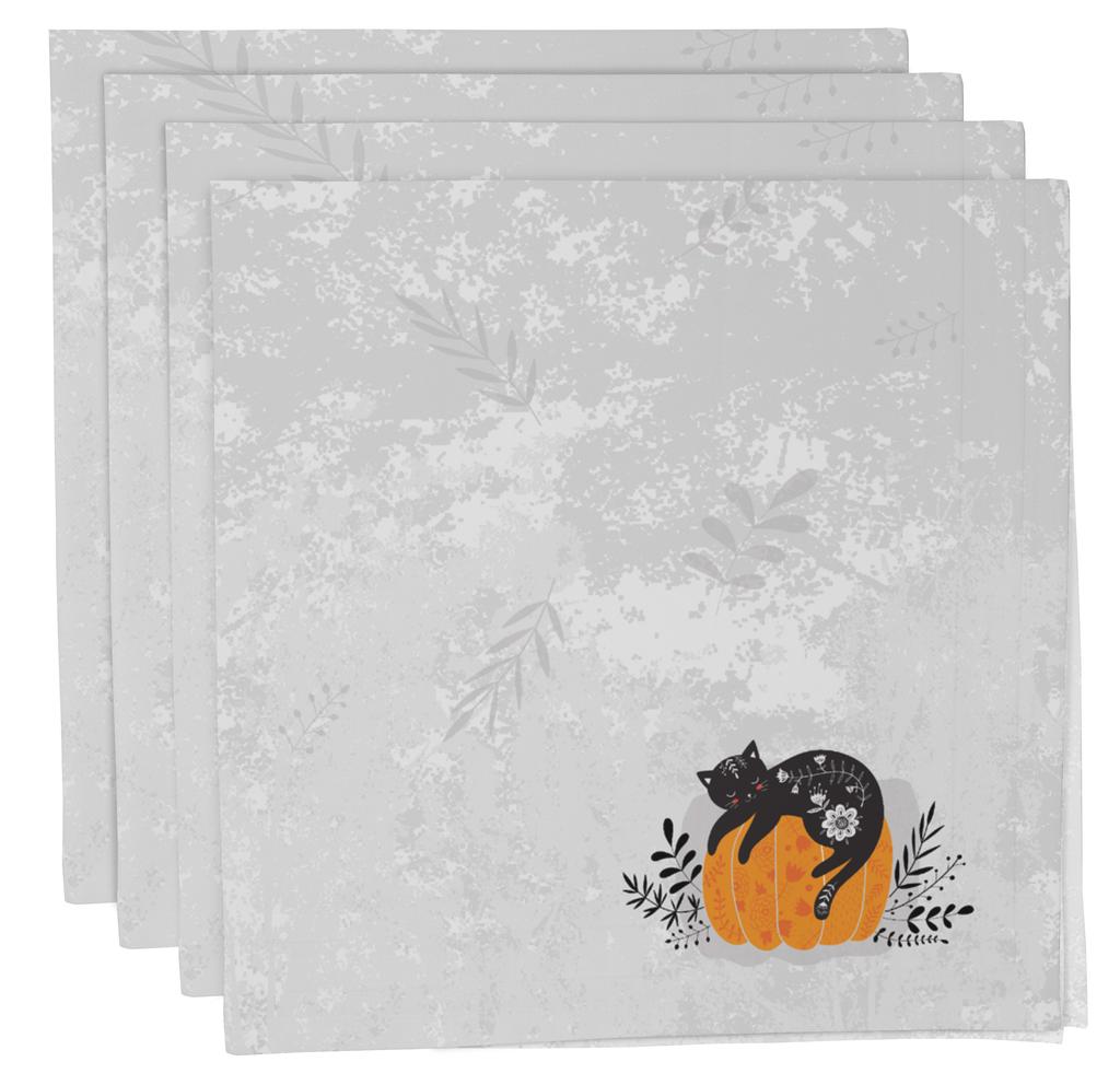 Vargottam Napkins  Florals  Print, Premium Quality Dinner  Napkins, 100   Cotton, Set of 4 Reusable  Napkins  Set, Size 20X20