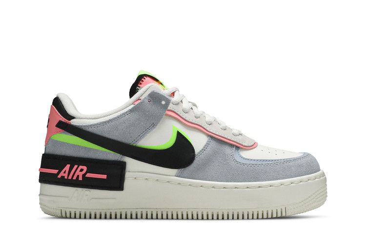 Women's Sneakers Nike Air Force 1 Low Shadow Sunset Pulse (Women's) Sail/Black-Sunset Pulse-Light Armory Blue