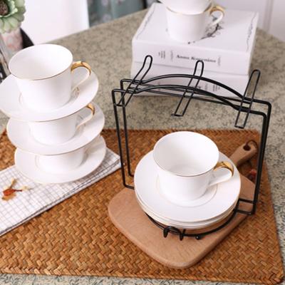 Anti-rust Mug Holder Universal Wrought Iron Ergonomic Design Novelty Mug Stand Household Supplies