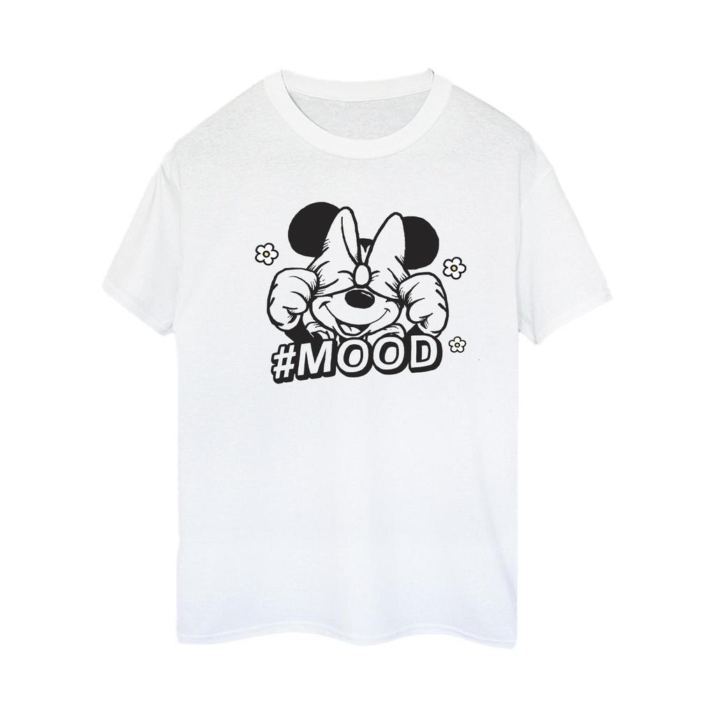 Disney Womens/Ladies Minnie Mouse Mood Cotton Boyfriend T-Shirt