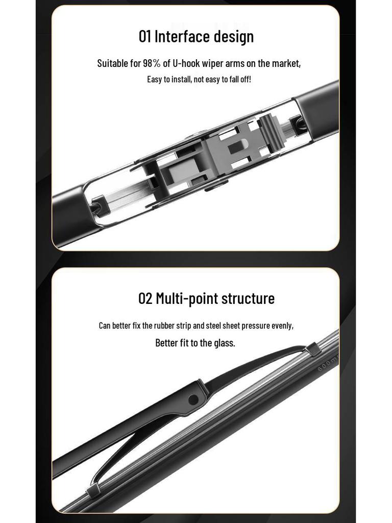 Bestune T5/T3/M3 Silent Front Bone Frame Wiper Blade