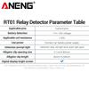 Relay Detector 11-25V ANENG RT01 Digital Universal 4/5 Pins Car Battery Vehicle Detection Digital Display Voltage Battery Tester