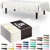 Thick Waterproof Disposable Plastic Tablecloth - Oil & Leak-Proof for Parties and Outdoor Dining