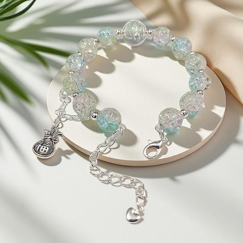 Daisy Popcorn Beaded Bracelet: Elegant Women's Hand Jewelry
