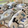 Bedding Four-piece Set, Cotton Pure Cotton Floral Quilt Cover, Bed Sheet Dormitory Three-piece Set