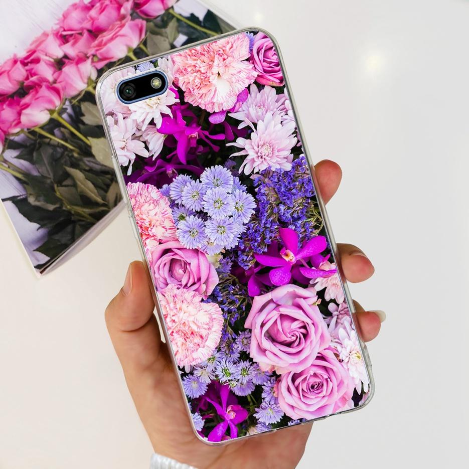 For Huawei Y5 Lite 2018 Case DRA-LX5 Luxury Painted Back Cover Clear Silicone Soft Phone Case For Huawei Y5 Prime Y 5 2018 Shell