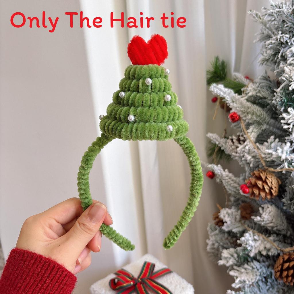 Christmas Elements Headband With Cartoon Reindeer And Snowman For Holiday Celebrations