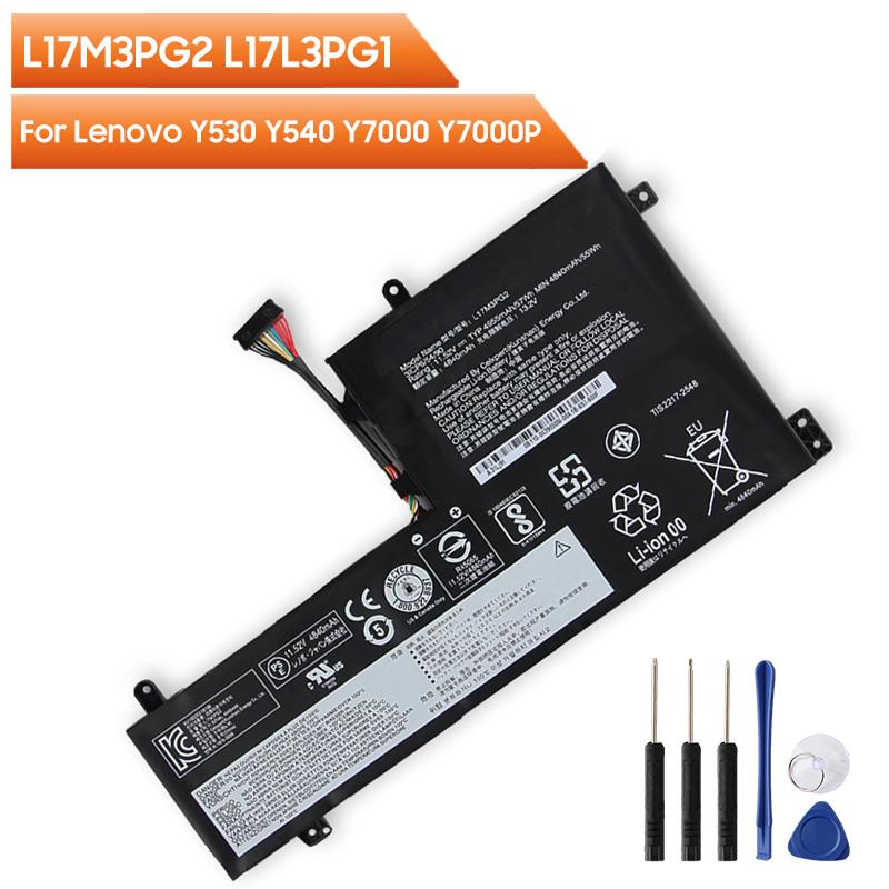 Nová náhradní baterie L17M3PG2 L17L3PG1 L17M3PG3 L17C3PG1 pro Lenovo Y530 Y540 Y7000 Y7000P 4955mAh